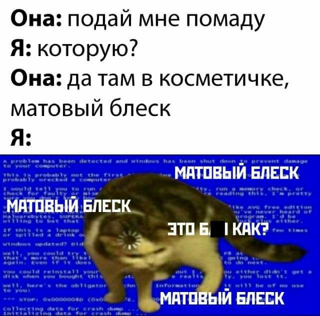 Она подай мне помаду Я которую Она да там в косметичке матовый блеск