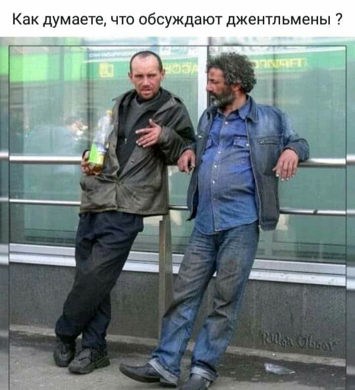 Как думаете что обсуждают джентльмены