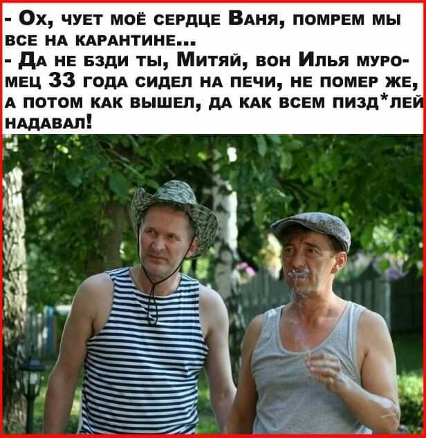 0х чует мое сердце ВАня помрем мы все нд кмтднтине дА не езди ты Митяй вон Илья муро мец 33 годА сидел нд печи не помер же А потом клк вышеп дА кдк всем пиздле