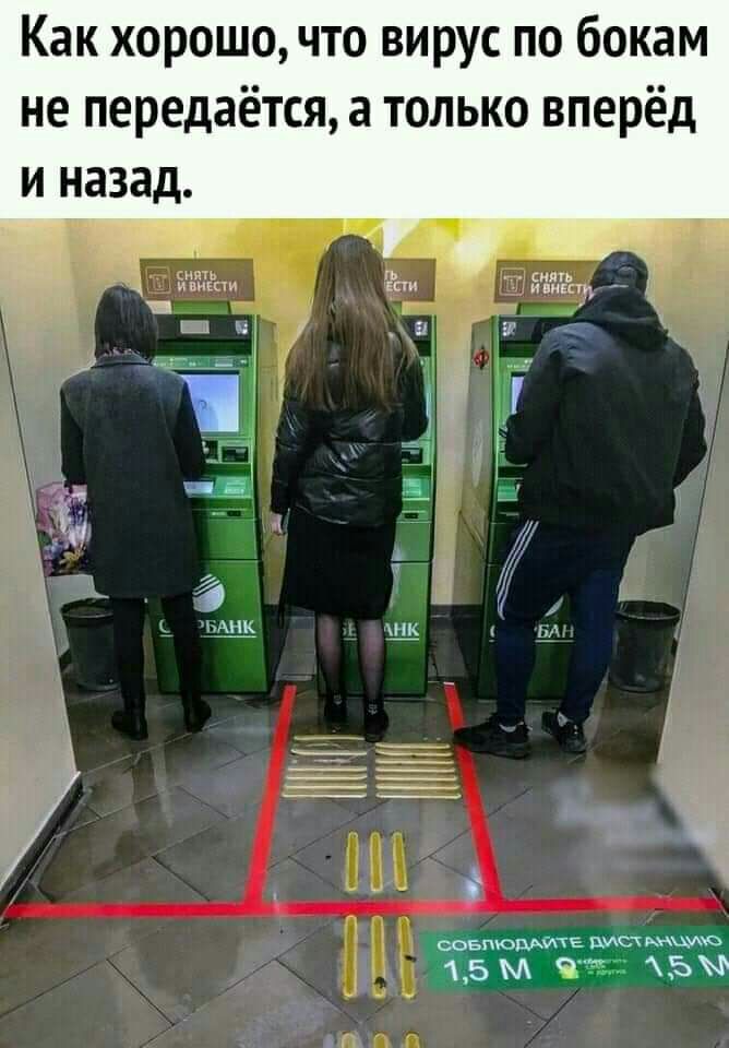 Как хорошо что вирус по бокам не передаётся а только вперёд и назад совпюрмпе писч 15 м 5