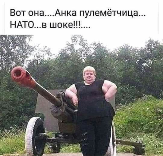 Вот онаАнка пулемётчица НАТОв шоке