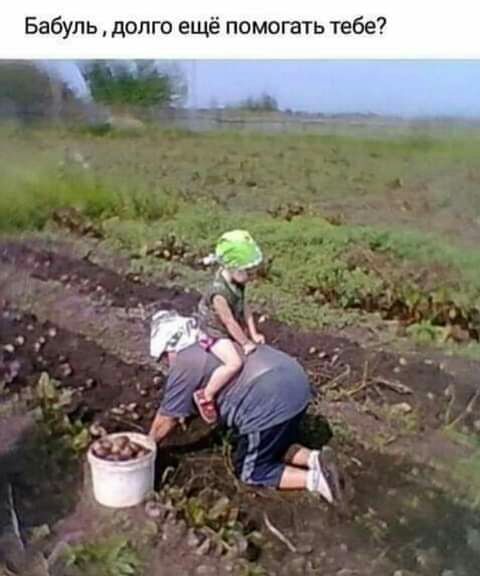 Бабуль долго ещё помогать тебе