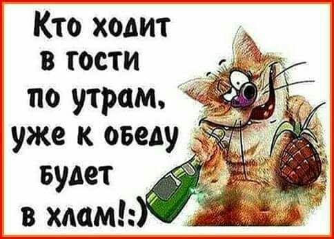 Кто ходит в гости по утрам уже к обеду