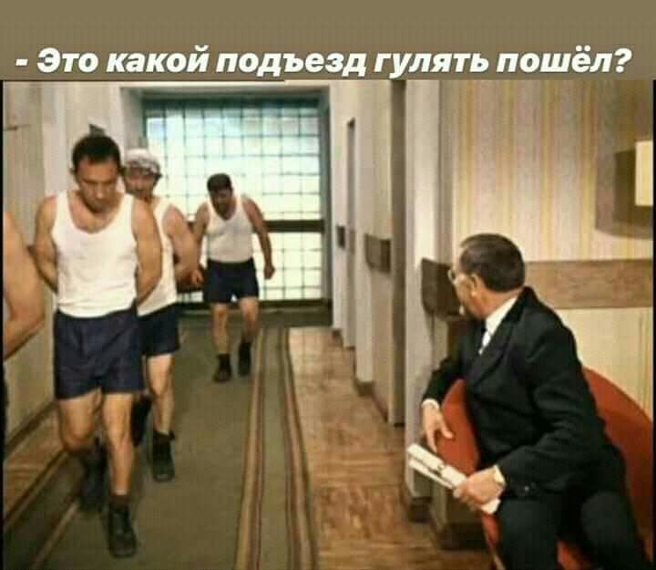 Это какой подъезд гулять дошёл