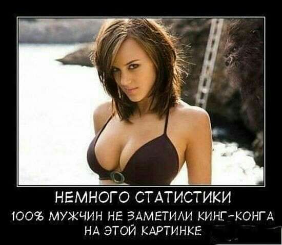 НЕМНОГО СТАТИСТИКИ 100 мужчин НЕ ЗАМЕТИАИ кингкони НА ЭТОЙ КАРТИНКЕ