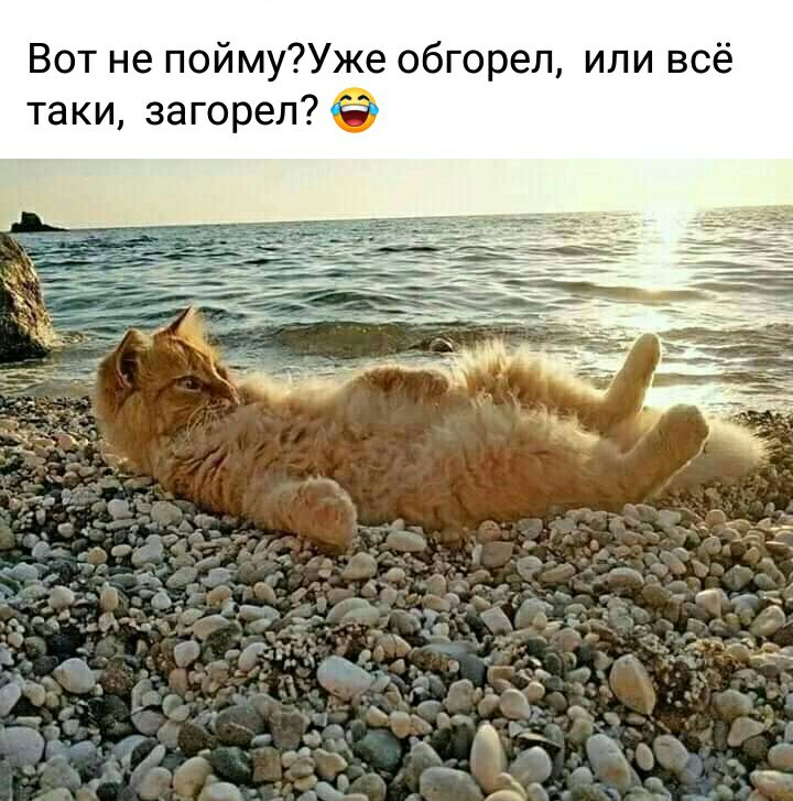 Вот не поймуУже обгорел или всё таки загорел