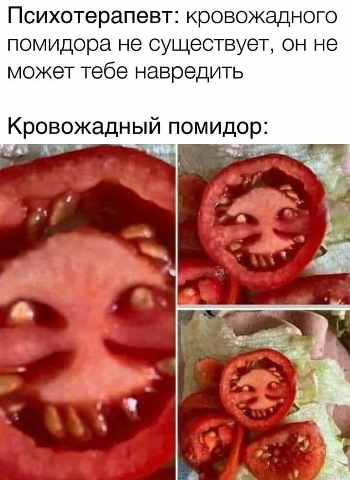 Психотерапевт кровожадного помидора не существует он не может тебе навредить Кровожадный помидор