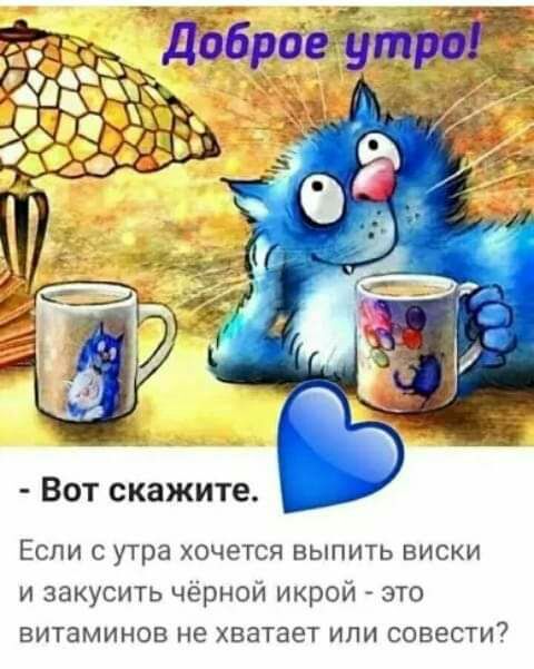 Вот скажите Если с утра хочется выпить виски и закусить чёрной икрой это витаминов не хватает или совести7