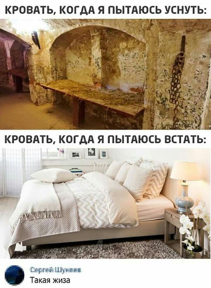 КРОВАТЬ КОГДА Я ПЫТАЮСЬ УСНУТЬ КРОВАТЬ КОГДА Я ПЫТАЮСЬ ВСТАТЬ и Н Цира Шапи Такая жиза