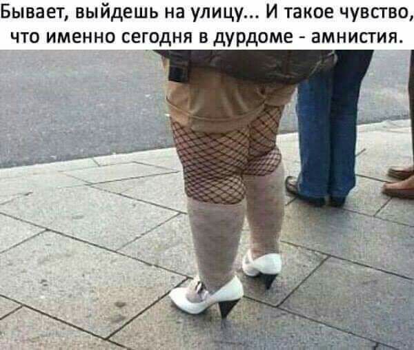 Бывает выйдешь на улицу И такое чувство что именно сегодня в дурдоме амнисгия