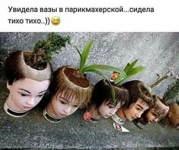 Увидела вазы и парикмахерскойсидепа тихо тихо
