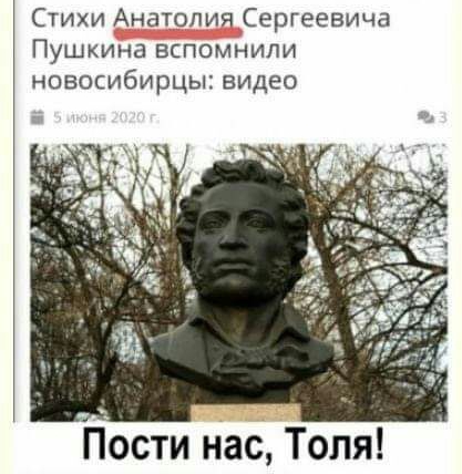 Стихи Анатолия Сергеевича Пушкина вспомнили новосибирцы видео Пости нас Толя