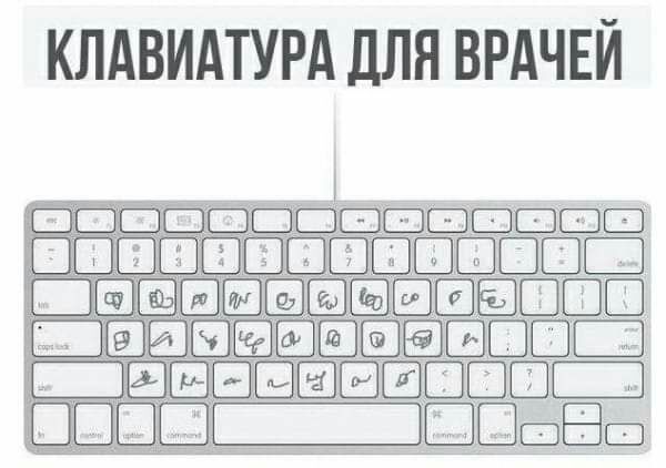КЛАВИАТУРА ДЛЯ ВРАЧЕЙ ___т_ щд ГНЦ Н мы шая он Йа Митнщюі ММ міё МП _ _