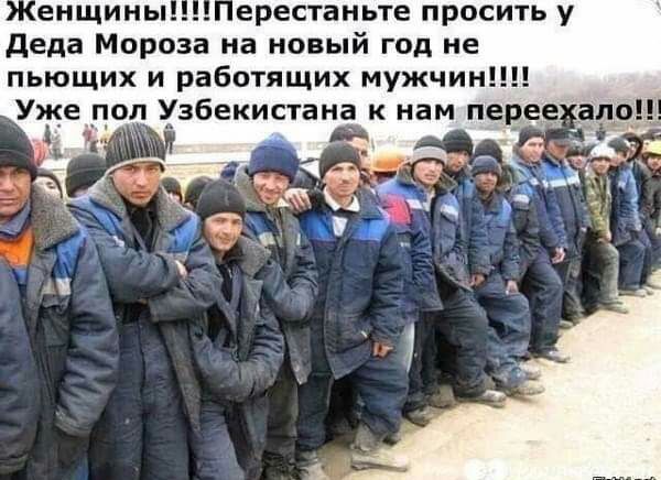 енщины ерестаньте просить у деда Мороза на новый год не пьющих и работящих мужчин Уж