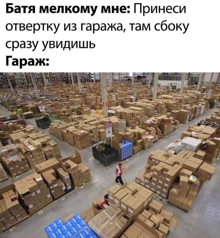 Батя мелкому мне Принеси отвертку из гаража там сбоку сразу УВИДИШЬ