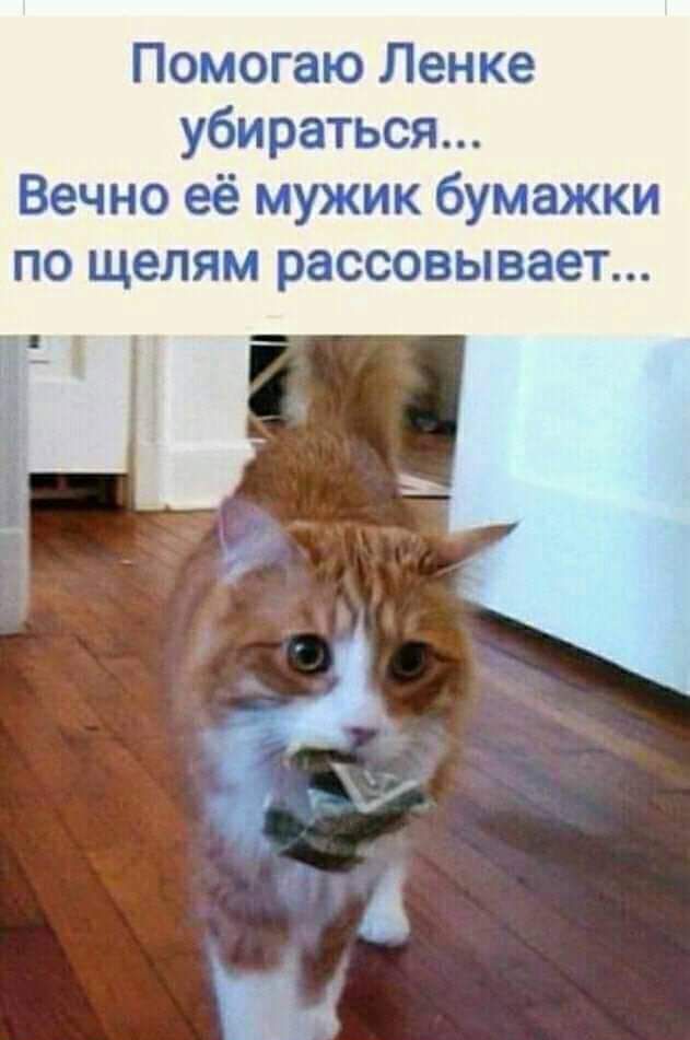 Помогаю Ленке убираться Вечно её мужик бумажки по щелям рассовывает