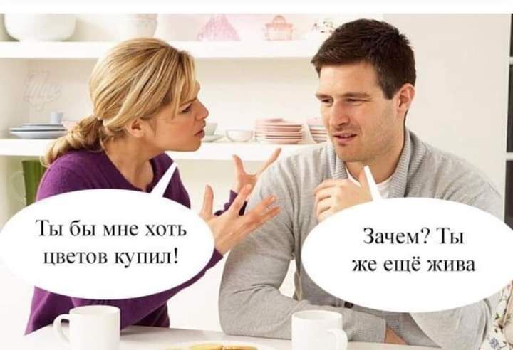 Ты бы мне хоть цветов купил