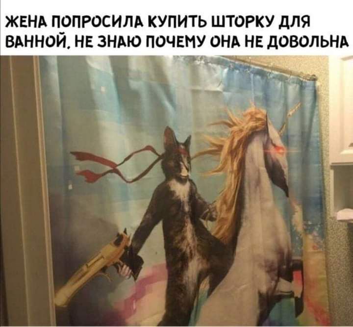 ЖЕНА ПОПРОСИЛА КУПИТЬ ШТОРКУ дЛЯ ВАННОЙ НЕ ЗНАЮ ПОЧЕМУ ОНА НЕ дОВОЛЬНА