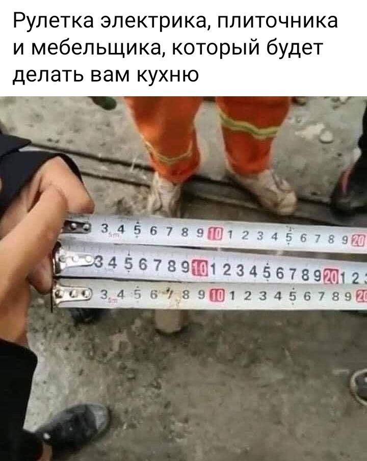 Рулеткаэлектрикаплиточника и мебельщика который будет делать вам кухню з456789ш 123456789т12