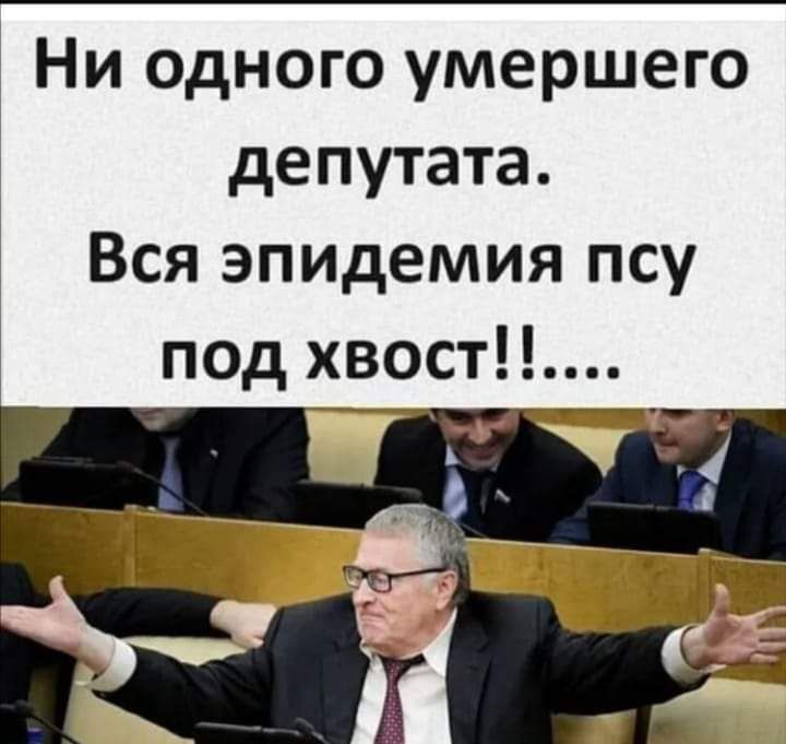 Ни одного умершего депутата Вся эпидемия псу под хвост