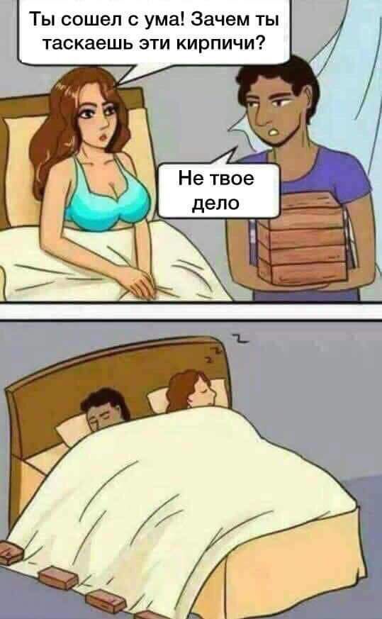Ты сошел с ума Зачем ты таскаешь эти кирпичи