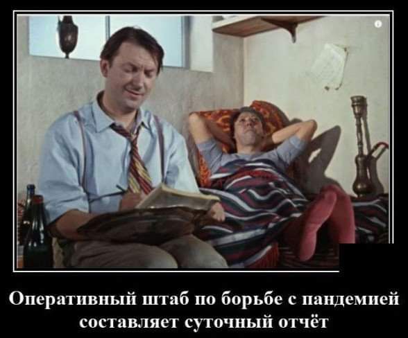 Оперативный штаб по борьбе с пандемией составляет суточный отчёт