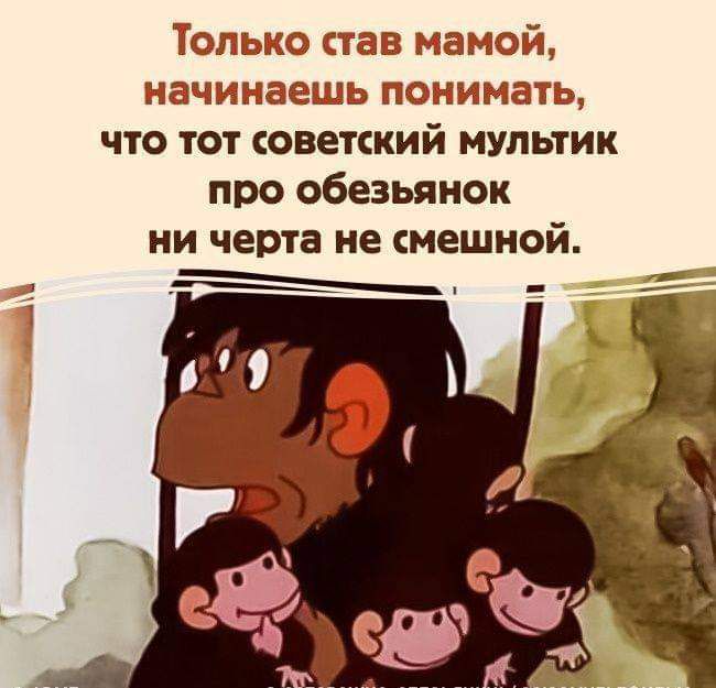 шсштэшо став мамсэй чаачэёыаёщъ паиииатгэ что тот советский мультик про обезьянок ни черта не смешной