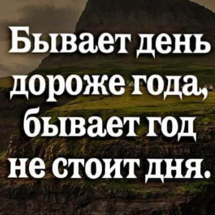 Бывает день дороже гада бывает гад не стоит дня