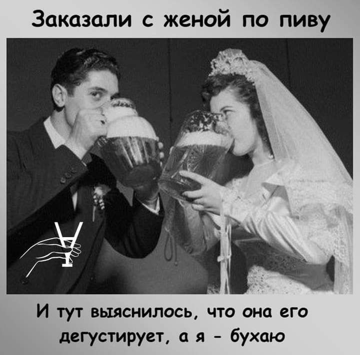 Заказали с женой по пиву И тут выяснилось что она его дегустирует а я бухаю