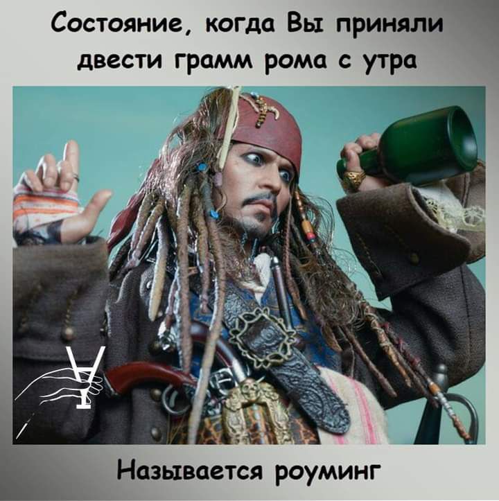 Состояние когда Вы приняли двести грамм рома с утра Называется роуминг