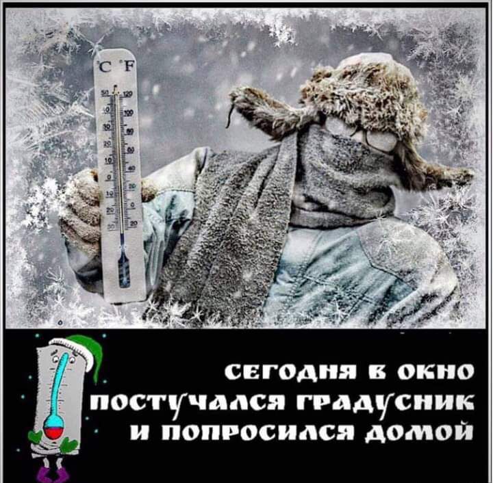 СЕГОДНЯ В ОКНО постучался градусник и попросился домой
