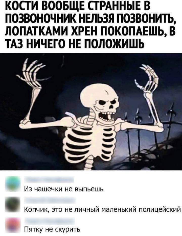 КОСГ И ВООБЩЕ СГ РАННЫЕ В ПОЗВОНОЧНИК НЕЛЬЗЯ ПОЗВОНИТЬ ЛОПАТКАМИ ХРЕН ПОКОПАЕШЬ В ТАЗ НИЧЕГО НЕ ПОЛОЖИШЬ ИЗ чашечки не ВЫПЬЕШЬ Копчик это не личный маленький полицейский Пятку не скурить