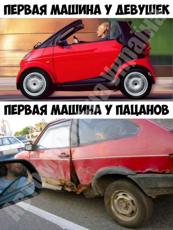 ПЕРВАЯ МАШИНА У ДЕВУШЕК