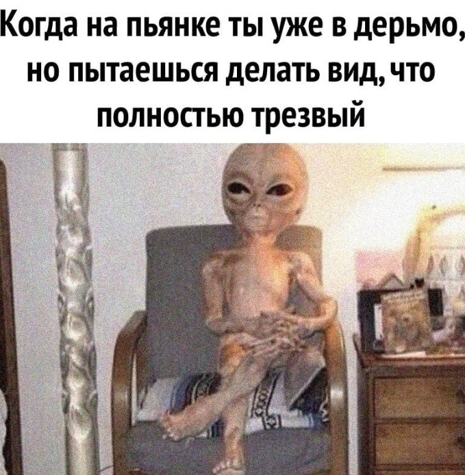 когда на ПЬЯНКЕ ТЫ уже В дерьмо НО ПЫТЗЕШЬСЯ делать ВИД ЧТО ПОЛНОСТЬЮ ТРЕЗВЫЙ