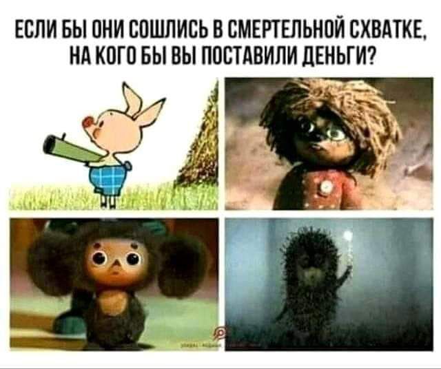 ЕСЛИ БЫ ОНИ ВПШЛИСЬ Б ВМЕРТЕЛЬНПЙ СХВАТКЕ НА КОГП БЫ ВЫ ПОСТАВИПИ ПЕНЬГИ