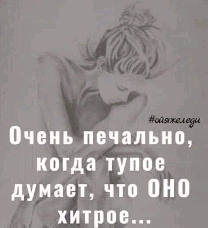 Очень печально когда тупое думает что оно хитрое