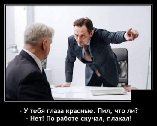 У тебя глаза красные Пил что ли Нет По работе скучал плакал