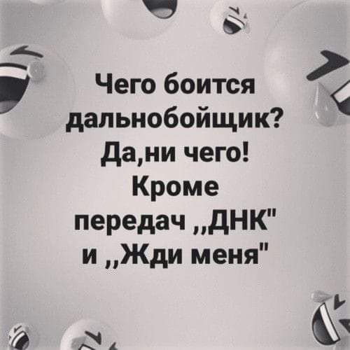 Чего боится дальнобойщик дани чего Кроме передач дНК и Жди меня ч