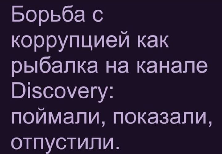 Борьба с коррупцией как рыбалка на канале Візсоуегу поймали показали отпустили