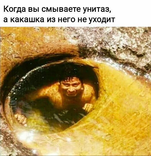 Когда ВЫ смываете УНИТЗЗ а КЗКЗШКЗ ИЗ НЕГО не УХОДИТ