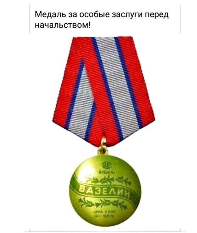 Медаль за особые заслуги перед начальством