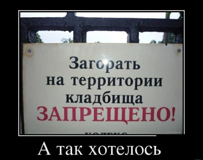 Зато рать на территории кладбища ЗАПРЕЩЕНО А так хотелось