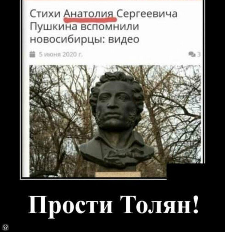 Стихи Ан пдд Сергеевича Пушкина вспомнили новосибщщы видео Прости Толян