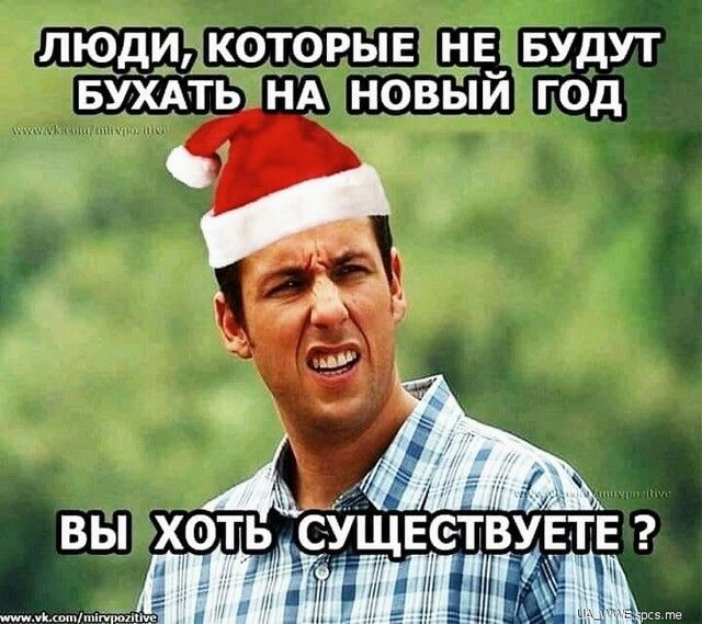 ПЮДИ КОТОРЫЕ НЕ БУДУТ БУХАТЬ НА НОВЫЙ ГОД