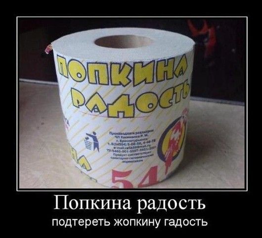 ПОПКИНЗ радость подтереть жопкину гадость