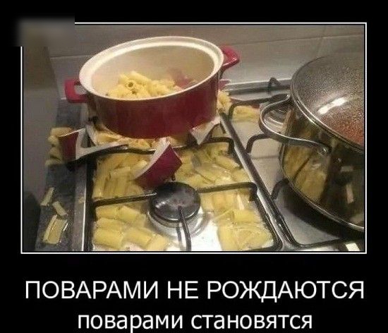 ПОВАРАМ И НЕ РОЖДАЮТСЯ ПОВд рами СТд НОВЯТСЯ