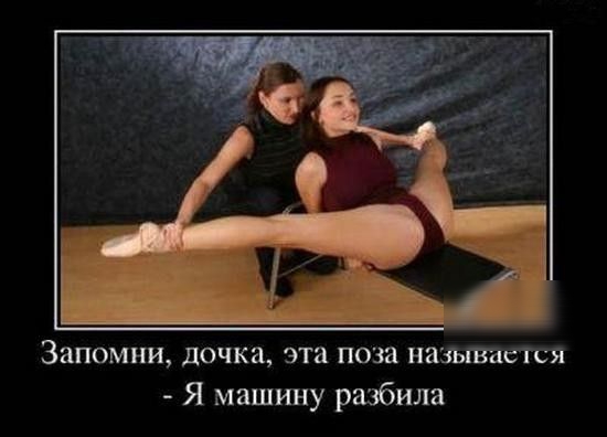 Запомни дочка эта поза назывис пся Я машину разбила