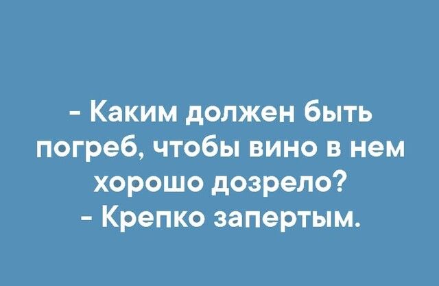 Каким должен быть погреб чтобы вино в нем хорошо дозрело Крепко запертым