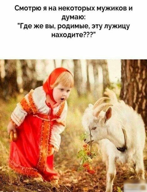 Смотрю я на некоторых мужиков и думаю Где же вы родимые эту лужицу находите