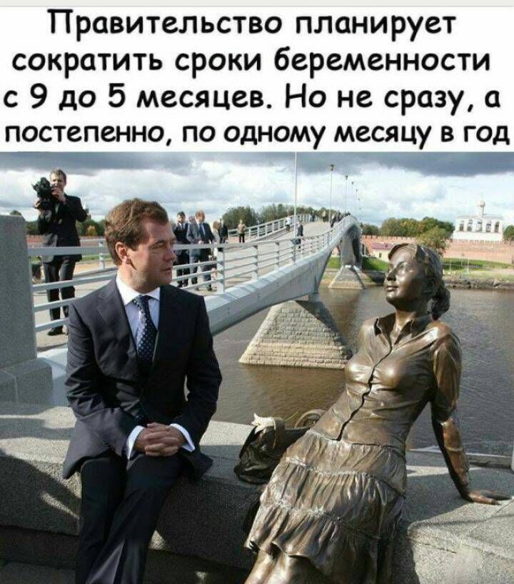 Правительство планирует сократить сроки беременности с 9 до 5 месяцев Но не сразу а постепенно по одному месяцу в год